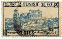 art de la philatlie -vieux  timbres tunisiens 