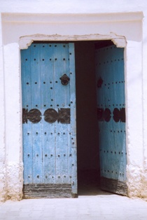 Porte en bois de Nefta - Tozeur (Tunisie)