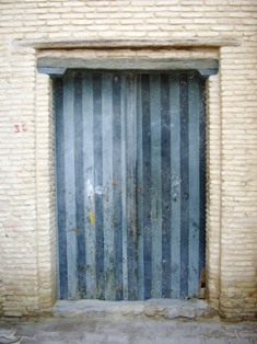 The striped door