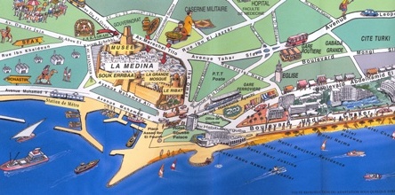 Plan de la ville de Sousse